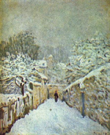 Alfred Sisley Schnee in Louveciennes Spain oil painting art